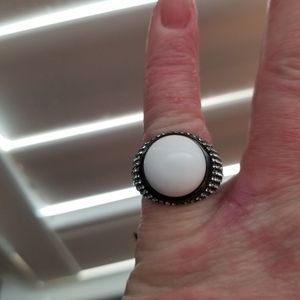 House of Harlow Black and White Cocktail Ring